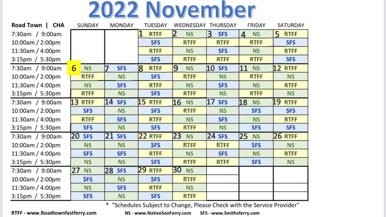 Attached picture November 2022 Ferry Schedule as of 8-7-2022.jpg